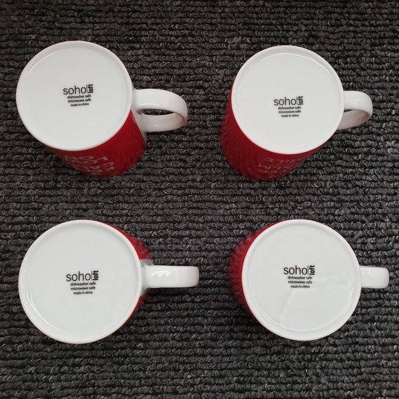 Lot of 4 KEEP CALM Mug by Soho loft with funny message NWOT Mugs - Picture 4 of 12
